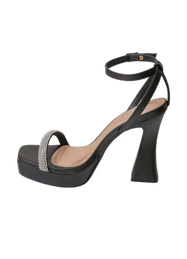 Beira Rio - Sandália Beira Rio Preto em Transito 3