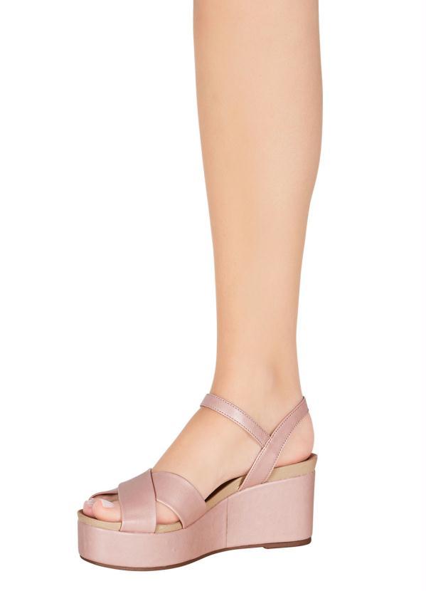 Beira Rio - Sandália Beira Rio Rosa em Sintético 5