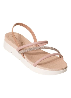 Sandália Beira Rio (Rosa) em Sintético - BEIRA RIO