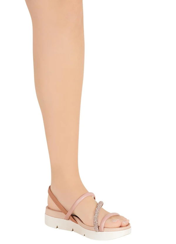 Beira Rio - Sandália Beira Rio Rosa em Sintético 4