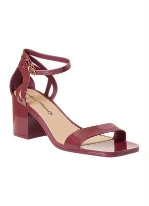 Perfecta - Sandália Bordô em Pvc - PERFECTA