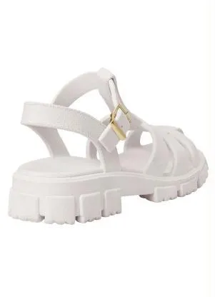 Perfecta - Sandália Branca em Pvc Micro Expandido - PERFECTA
