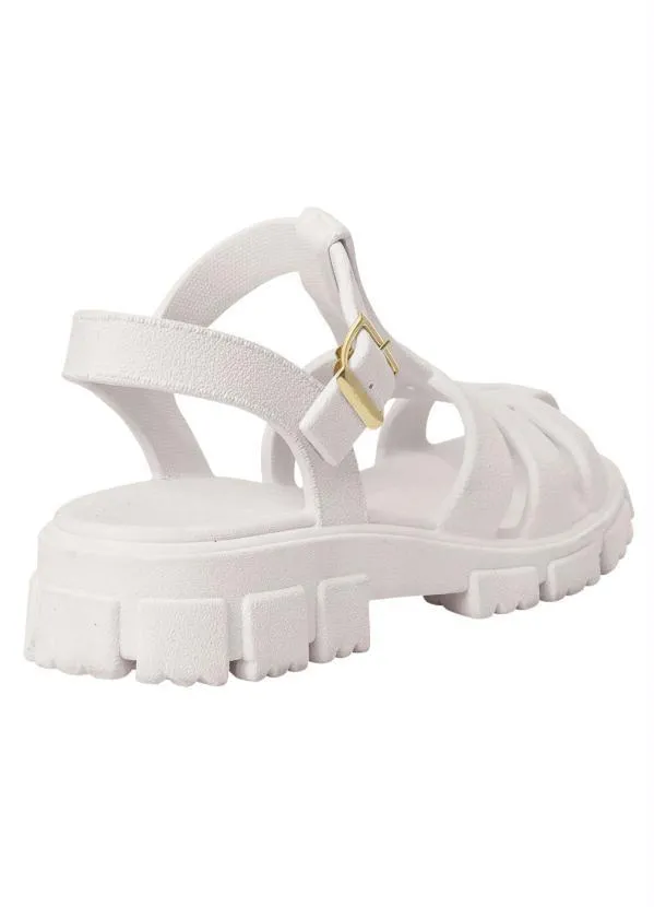 Perfecta - Sandália Branca em Pvc Micro Expandido 2