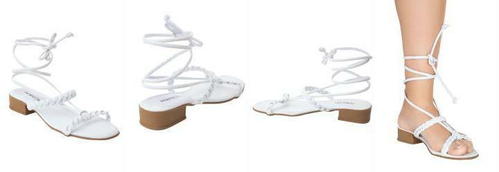Sandlia Branco em Sinttico