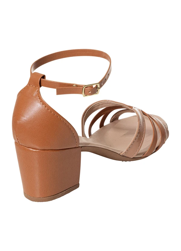 Perfecta - Sandália Caramelo em Sintético 2