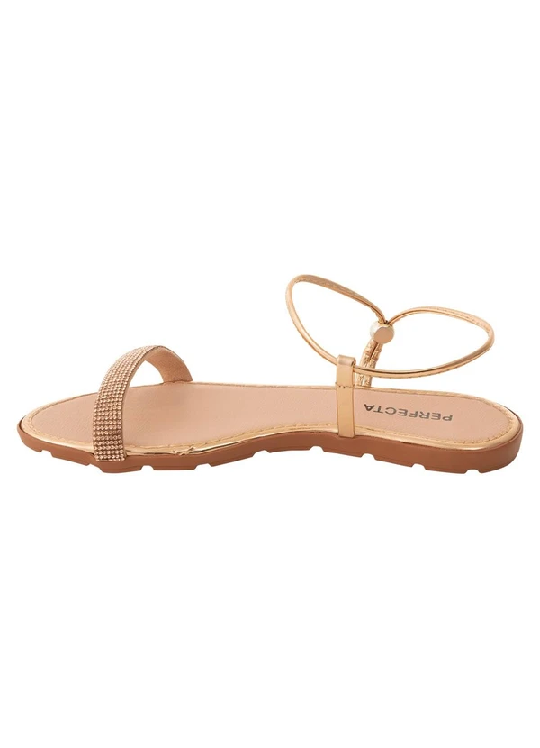 Perfecta - Sandália Cobre em Sintético 3