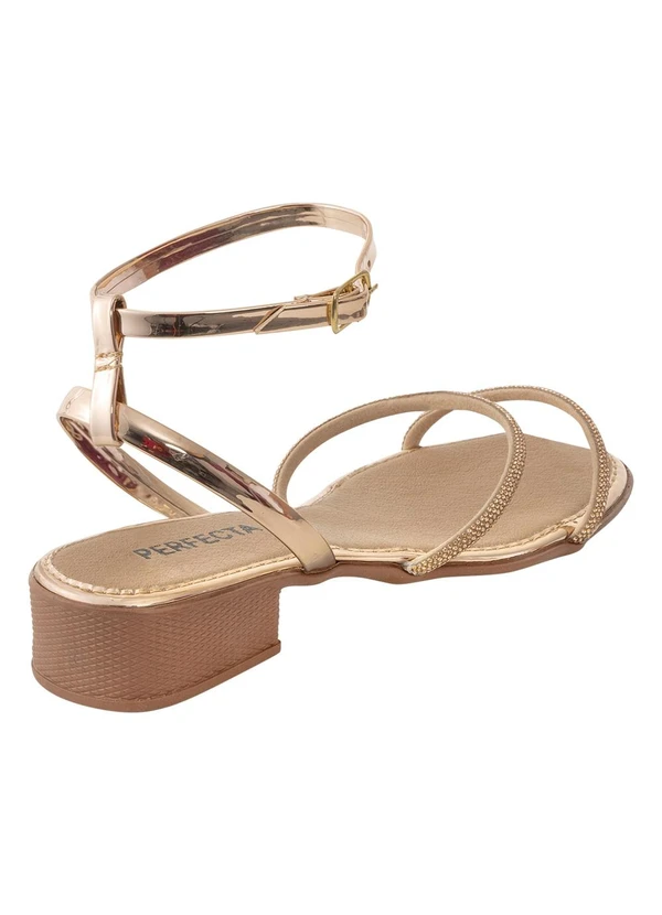 Perfecta - Sandália Cobre em Sintético 2