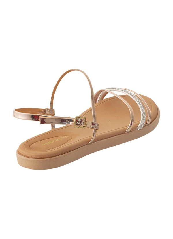 Perfecta - Sandália Cobre em Sintétoco 2