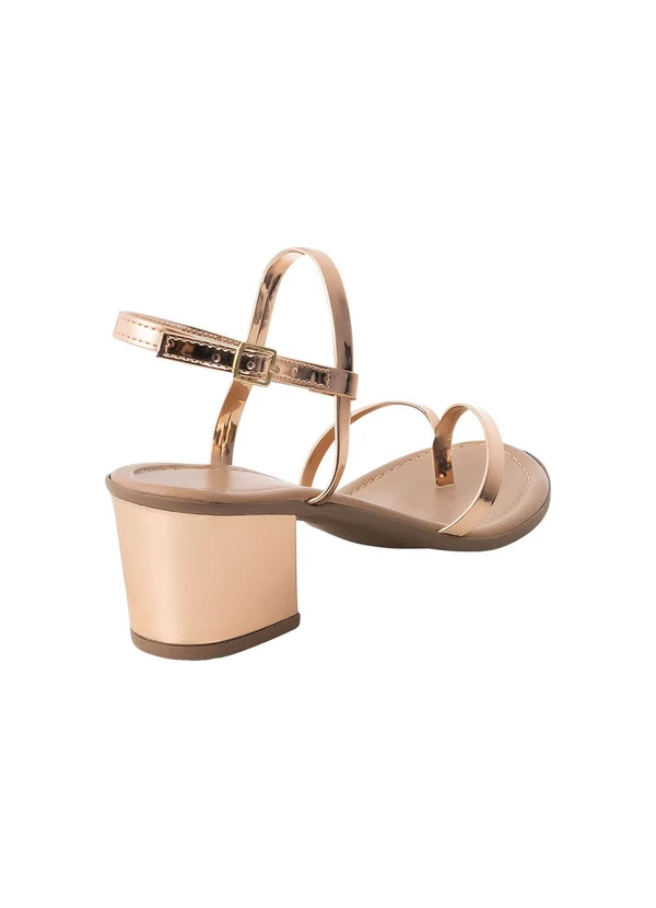 Perfecta - Sandália Cobre em Verniz 2