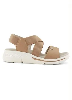 Sandália Comfortflex (Caramelo)Em Sintético - COMFORTFLEX