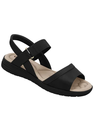 Sandália Comfortflex (Preta) - COMFORTFLEX