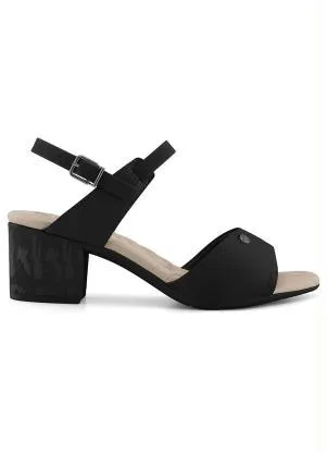 Sandália Comfortflex (Preto) em Sintético - COMFORTFLEX
