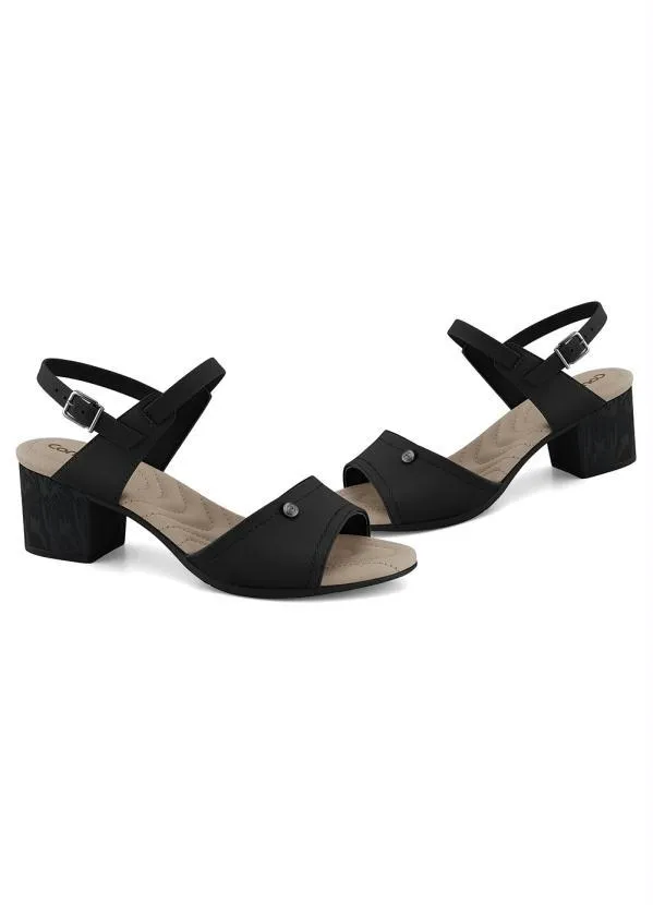 Comfortflex - Sandália Comfortflex Preto em Sintético 4