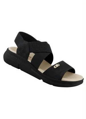 Sandália Comfortflex (Preto) - COMFORTFLEX