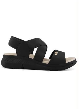 Sandália Comfortflex (Preto) - COMFORTFLEX