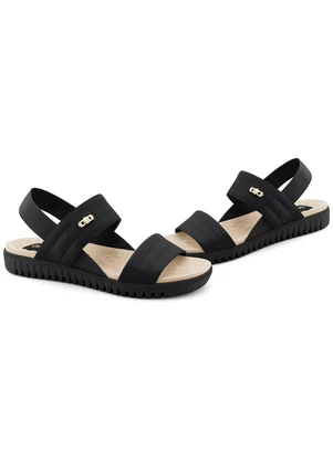 Sandália Comfortflex (Preto) - COMFORTFLEX