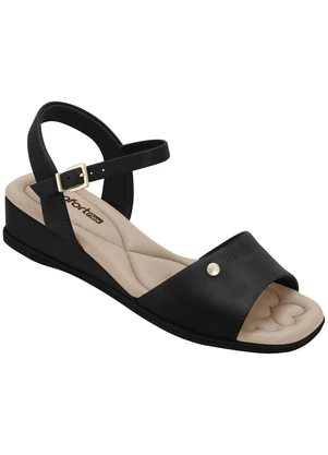Sandália Comfortflex (Preto) - COMFORTFLEX