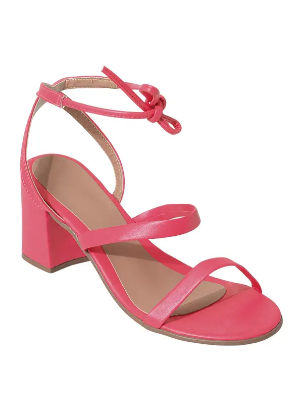 Perfecta - Sandália Coral com Amarração