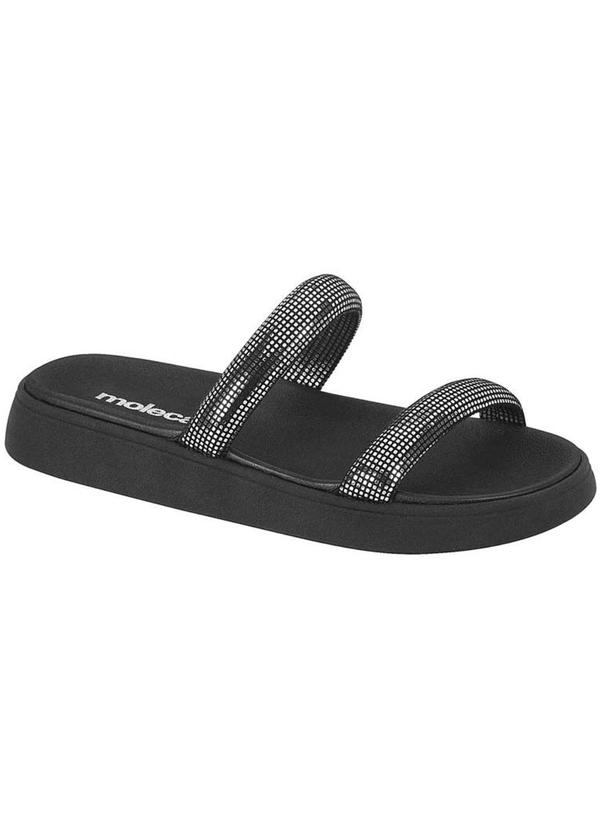 Rovitex - Sandália Feminina com Tiras Preto 1