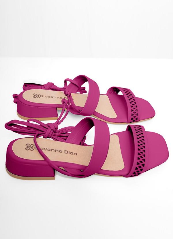 Select - Sandália Feminina de Amarração Rosa