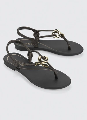 Sandália Grendha Cacau Enlace (Preta) - GRENDHA