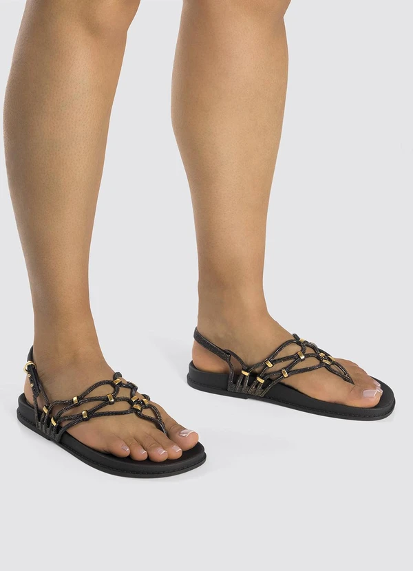 Grendha - Sandália Grendha Instantes Preto 5