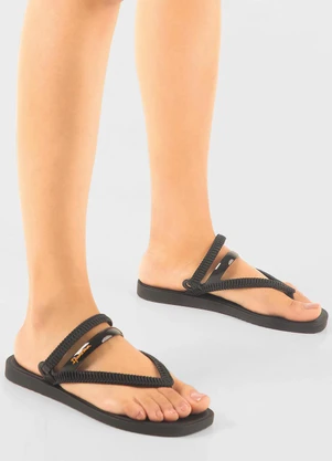 Grendha - Sandália Ipanema do Seu Jeito Craft Preta - GRENDHA