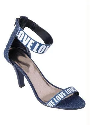 Perfecta - Sandália Jeans em Sintético - PERFECTA