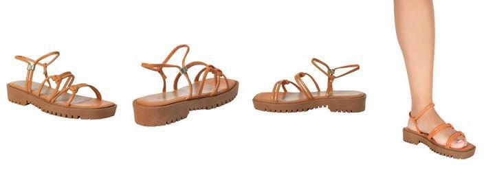 Sandlia Laranja em Sinttico