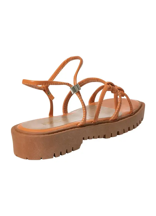 Perfecta - Sandália Laranja em Sintético 2