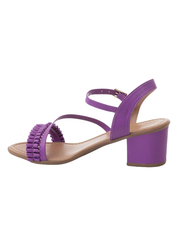 Perfecta - Sandália Lilás em Material Sintético 3