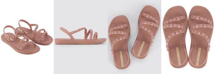 Sand�lia Meu Sol Flatform Ros�