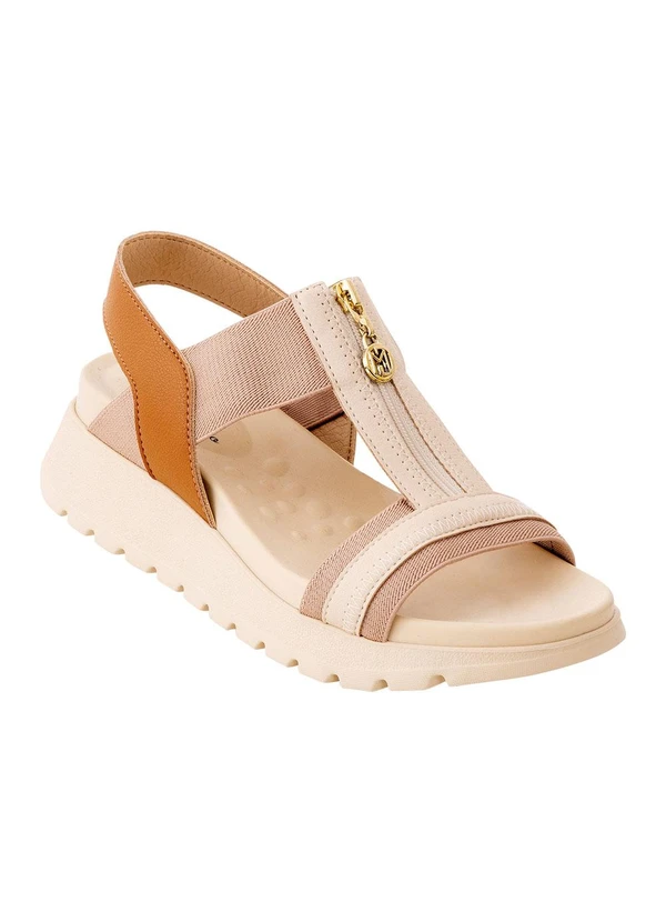 Modare - Sandália Modare Creme em Sintético 2