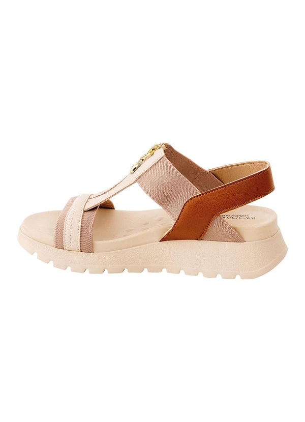 Modare - Sandália Modare Creme em Sintético 4