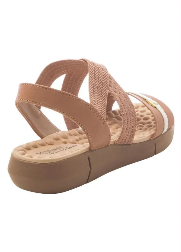 Modare - Sandália Modare Nude com Elástico 2