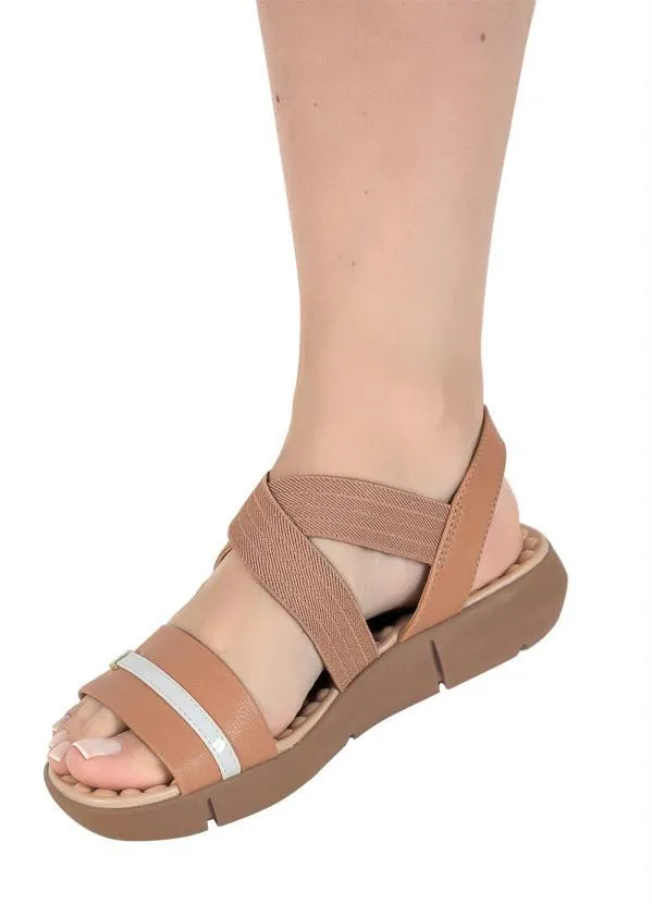 Modare - Sandália Modare Nude com Elástico 5