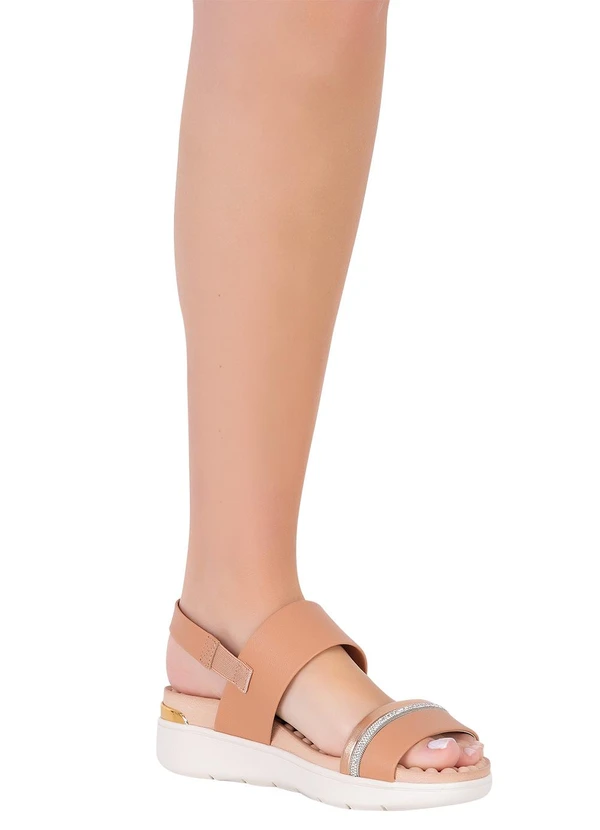 Modare - Sandália Modare Nude em Sintético 4