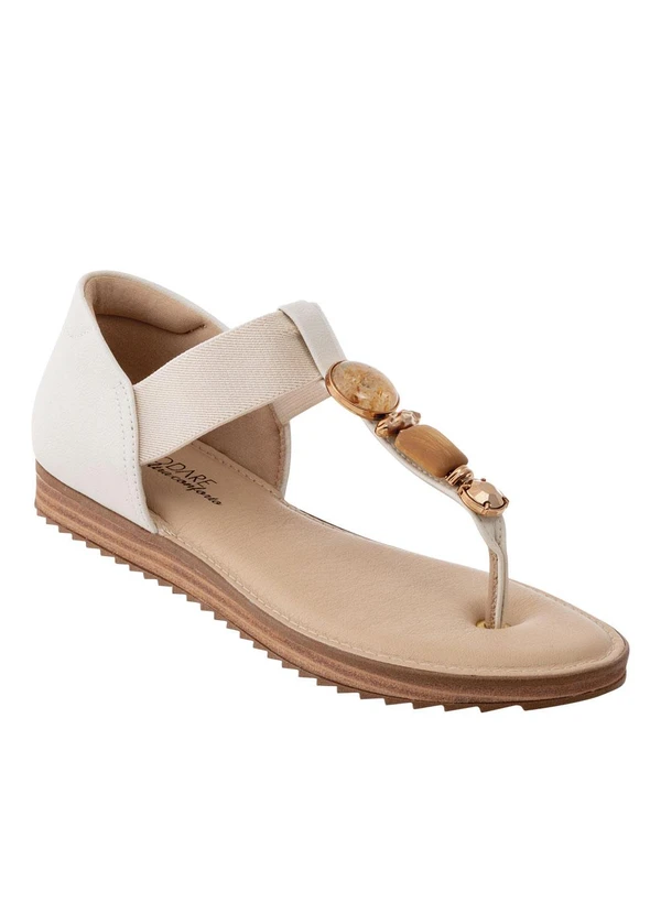 Modare - Sandália Modare Off White em Sintético