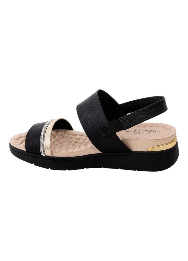 Modare - Sandália Modare Preto em Sintético 3