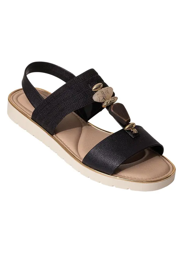 Modare - Sandália Modare Preto em Sisntético