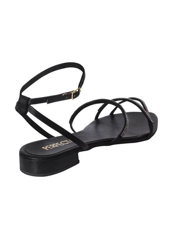Perfecta - Sandália Modelo Bico Fino Preta 2