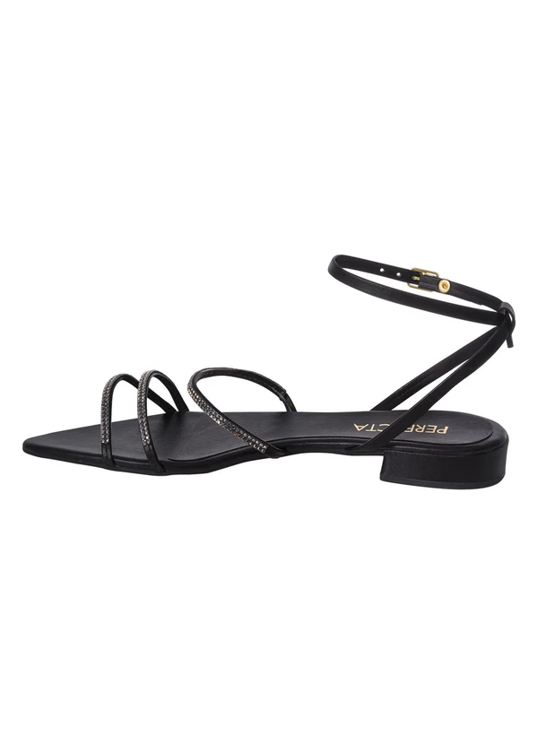 Perfecta - Sandália Modelo Bico Fino Preta 3