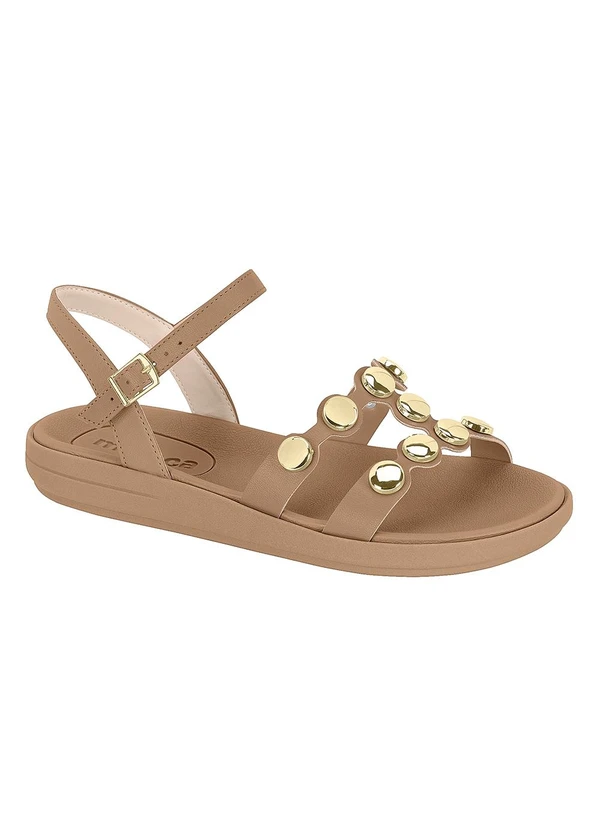 Moleca - Sandália Moleca Bege