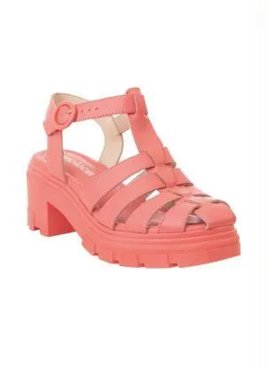 Sandália Moleca (Coral) em Sintético - MOLECA