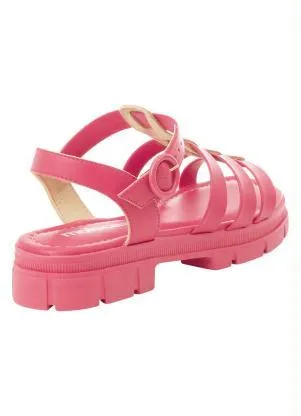 Sandália Moleca (Pink) em Sintético - MOLECA