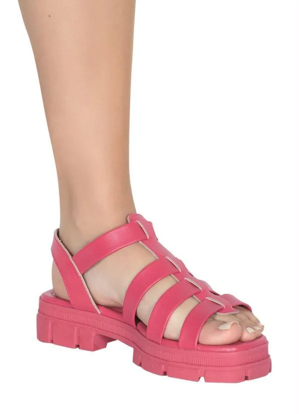 Moleca - Sandália Moleca Pink em Sintético 5