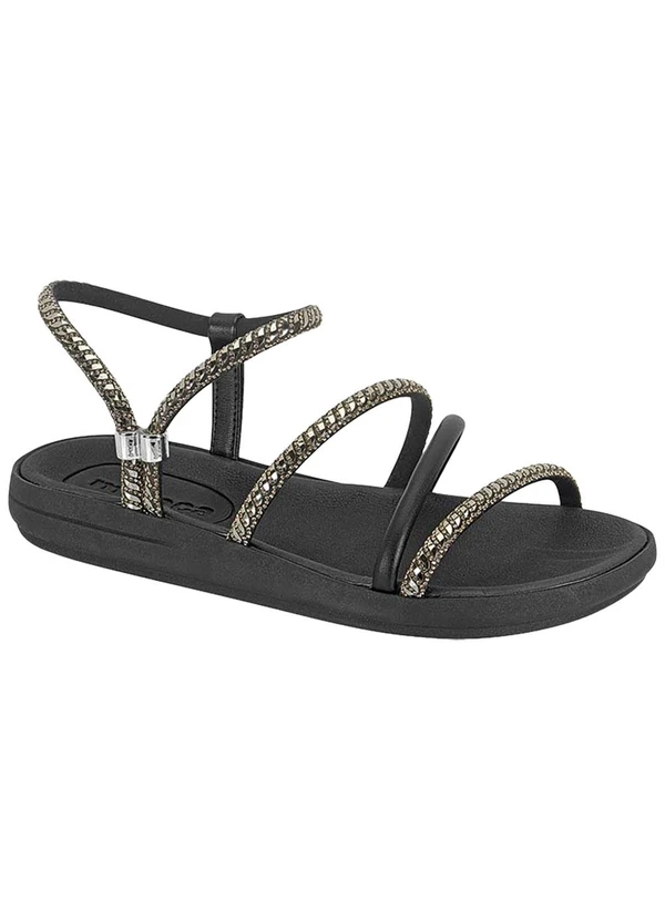 Moleca - Sandália Moleca Preta