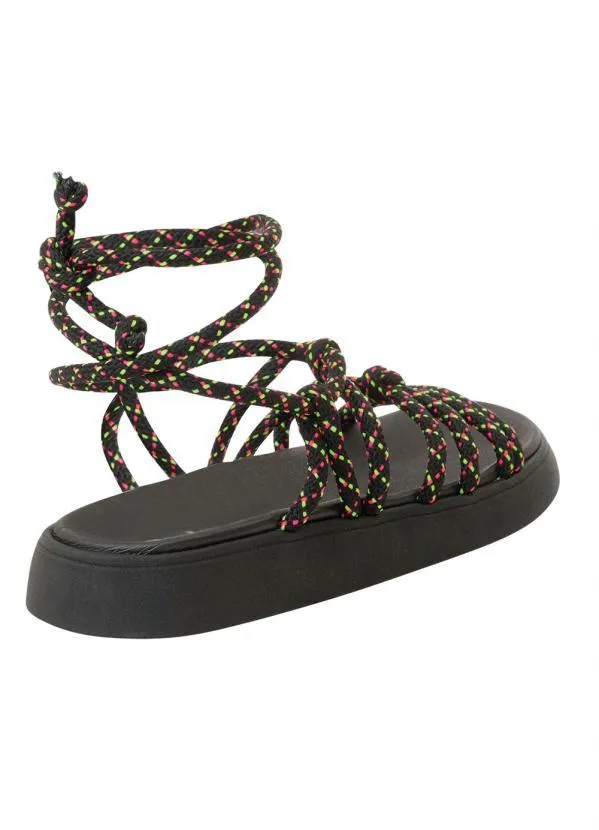 Moleca - Sandália Moleca Preto em Sintético 2