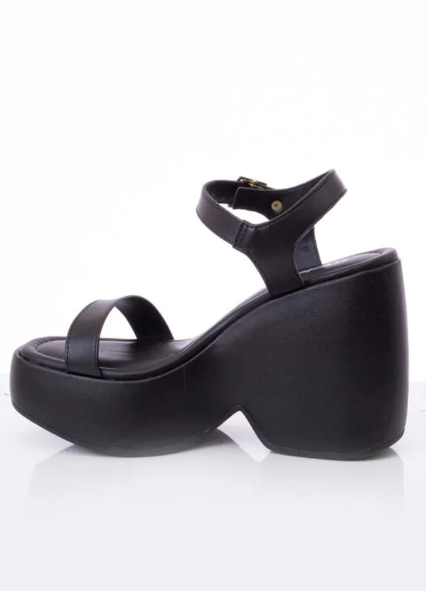 Moleca - Sandália Moleca Preto em Sintético 3