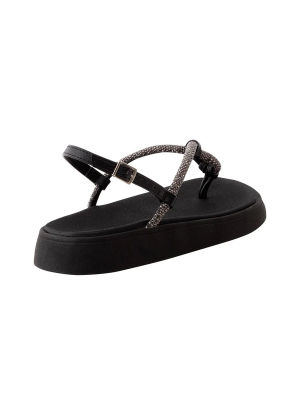 Moleca - Sandália Moleca Preto em Sintético 2